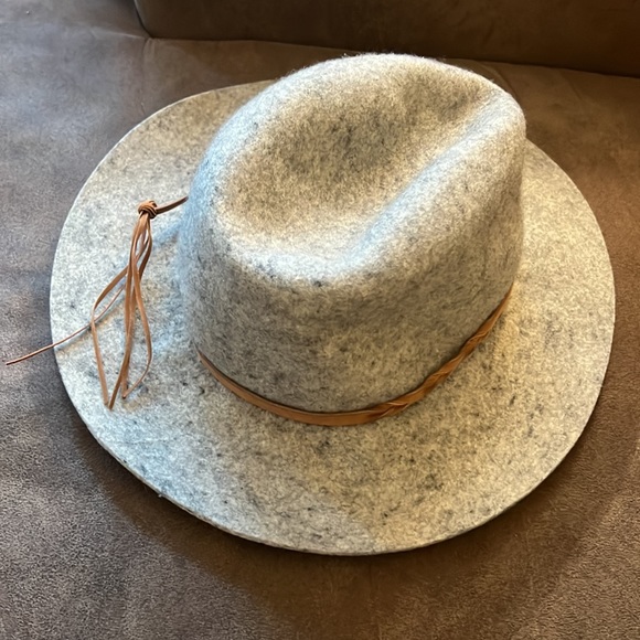 Soft Brimmed Hat with decorative braided faux leather strap - Picture 2 of 8